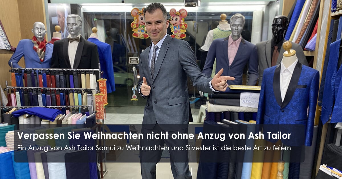 Verpassen Sie nicht Weihnachten ohne Anzug von Ash Tailor, Koh Samui