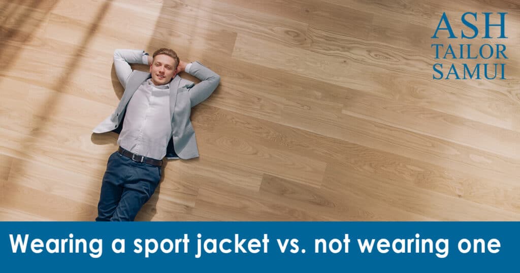 Wearing a sport jacket vs. not wearing one