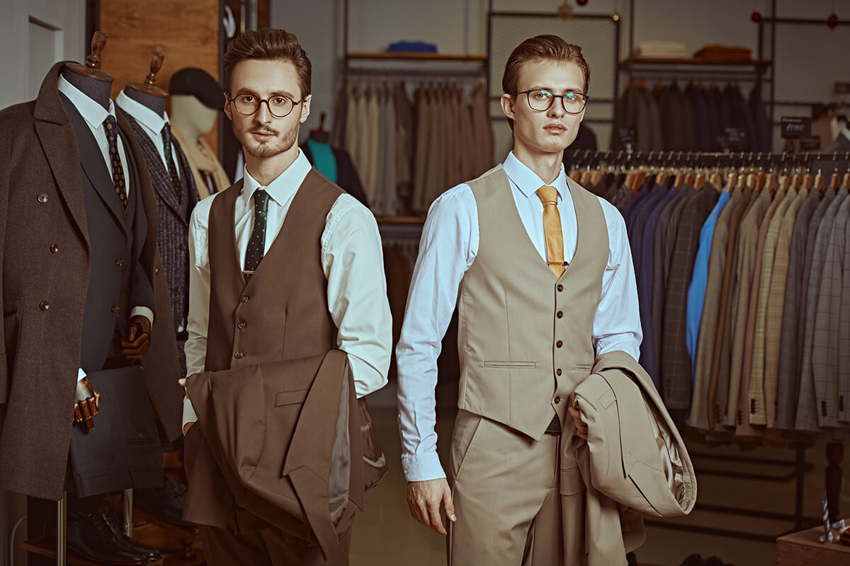 A timeless classic, the three-piece suit remains in style
