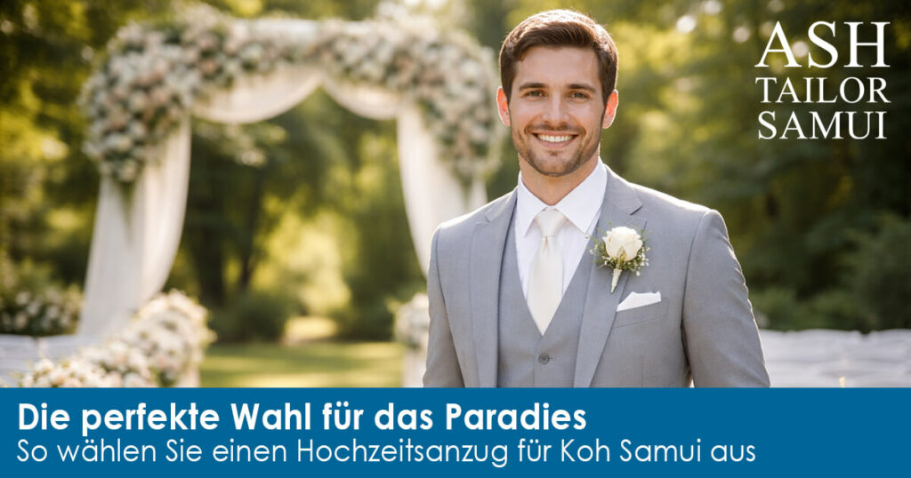 Die perfekte Wahl für das Paradies - So wählen Sie einen Hochzeitsanzug für Koh Samui aus