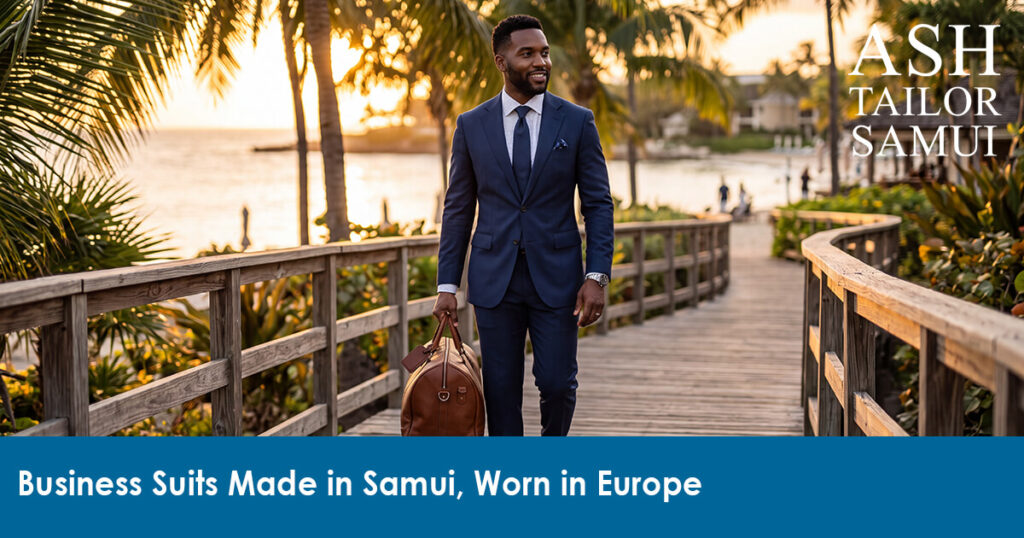 Business Suits Made in Samui, Worn in Europe