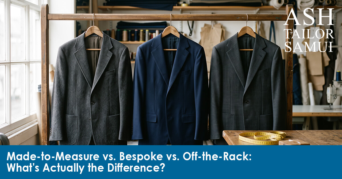 Made-to-Measure vs. Bespoke vs. Off-the-Rack